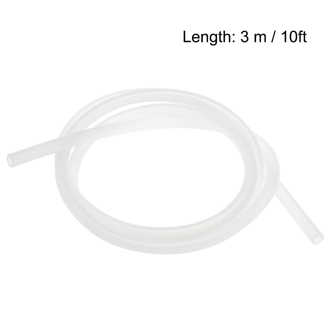 uxcell Uxcell Silicone Tubing, 6mm ID x 9mm OD 10ft Rubber Tube Translucent