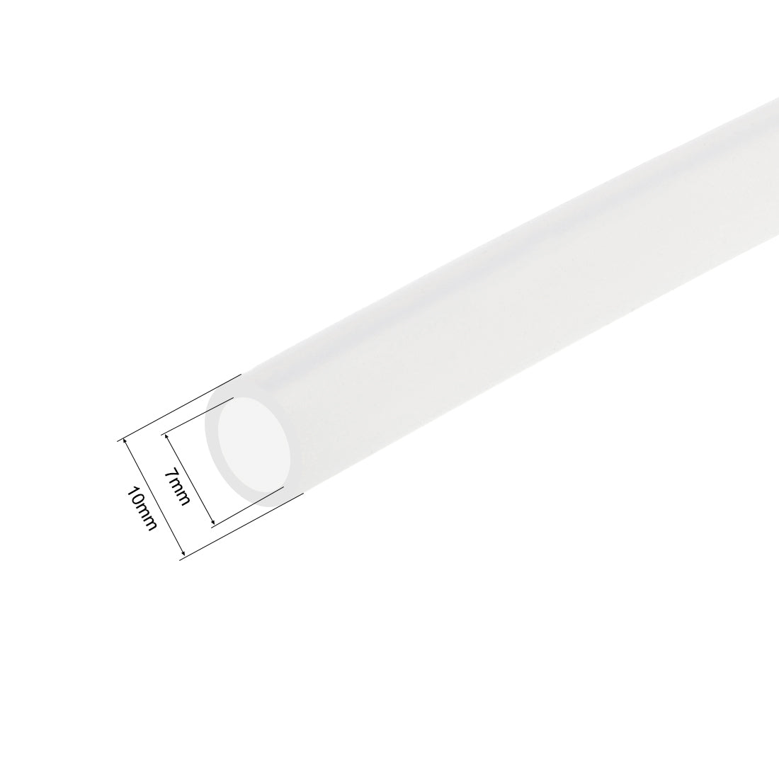 uxcell Uxcell Silicone Tubing, 7mm ID x 9mm OD 5ft Rubber Tube Translucent