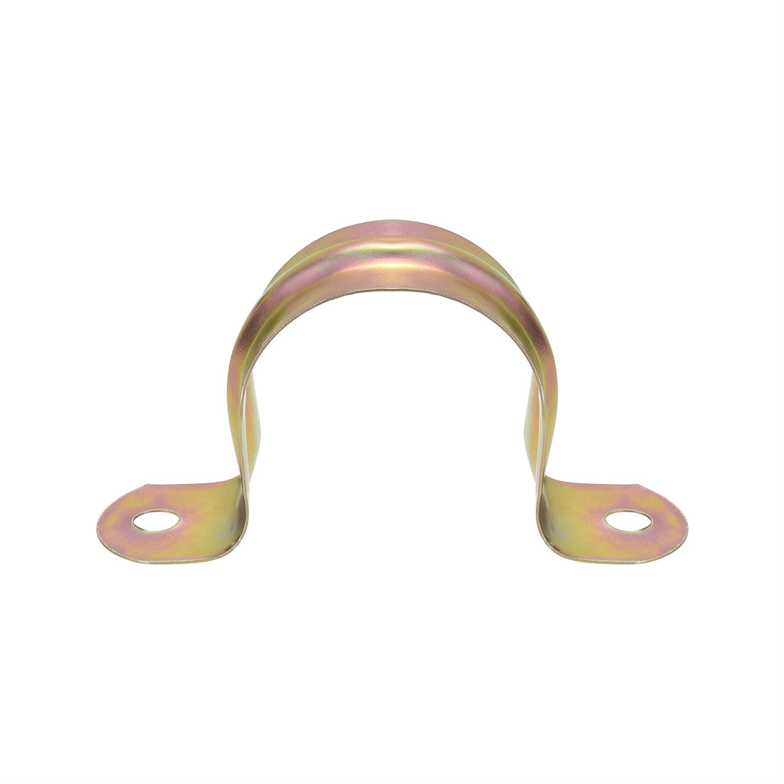 uxcell Uxcell 1-1/4inch Rigid Pipe Strap, 2 Holes Tube Straps Iron Tension Tube Clip Clamp 30pcs