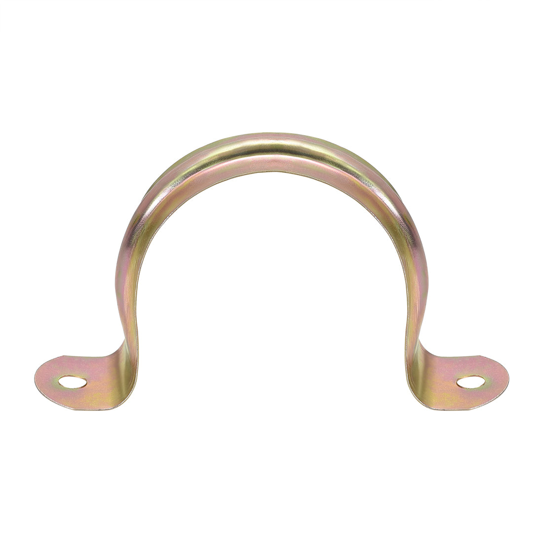 uxcell Uxcell 2inch Rigid Pipe Strap, 2 Holes Tube Straps Iron Tension Tube Clip Clamp 40pcs