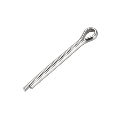 uxcell Uxcell Split Cotter Pin - 5mm x 45mm 304 Stainless Steel 2-Prongs Silver Tone 25Pcs