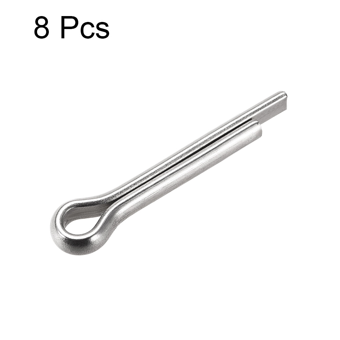uxcell Uxcell Split Cotter Pin - 6mm x 35mm 304 Stainless Steel 2-Prongs Silver Tone 8Pcs