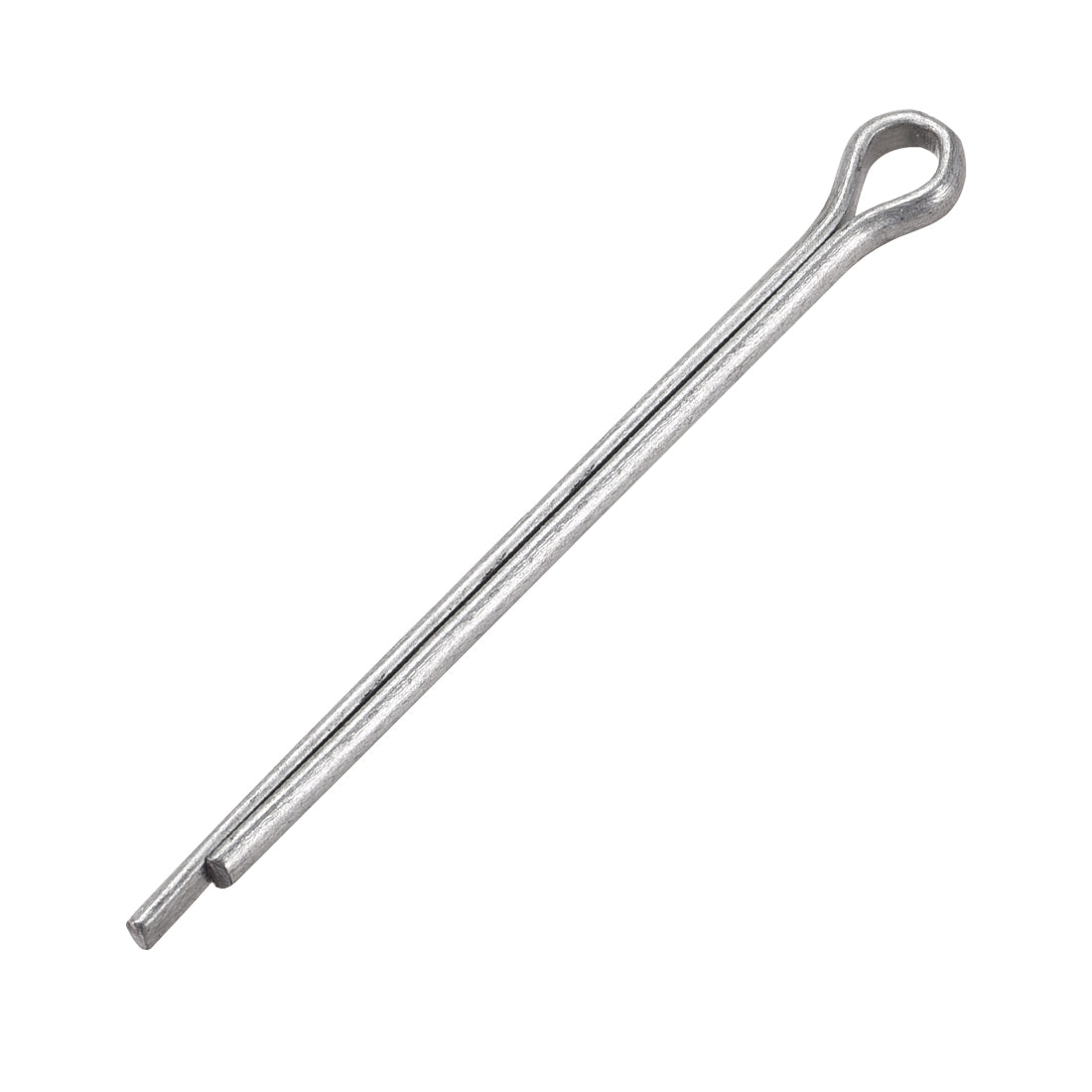 uxcell Uxcell Split Cotter Pin 5/32 inch x 3 5/32 inch Carbon Steel 2-Prongs Silver 25Pcs