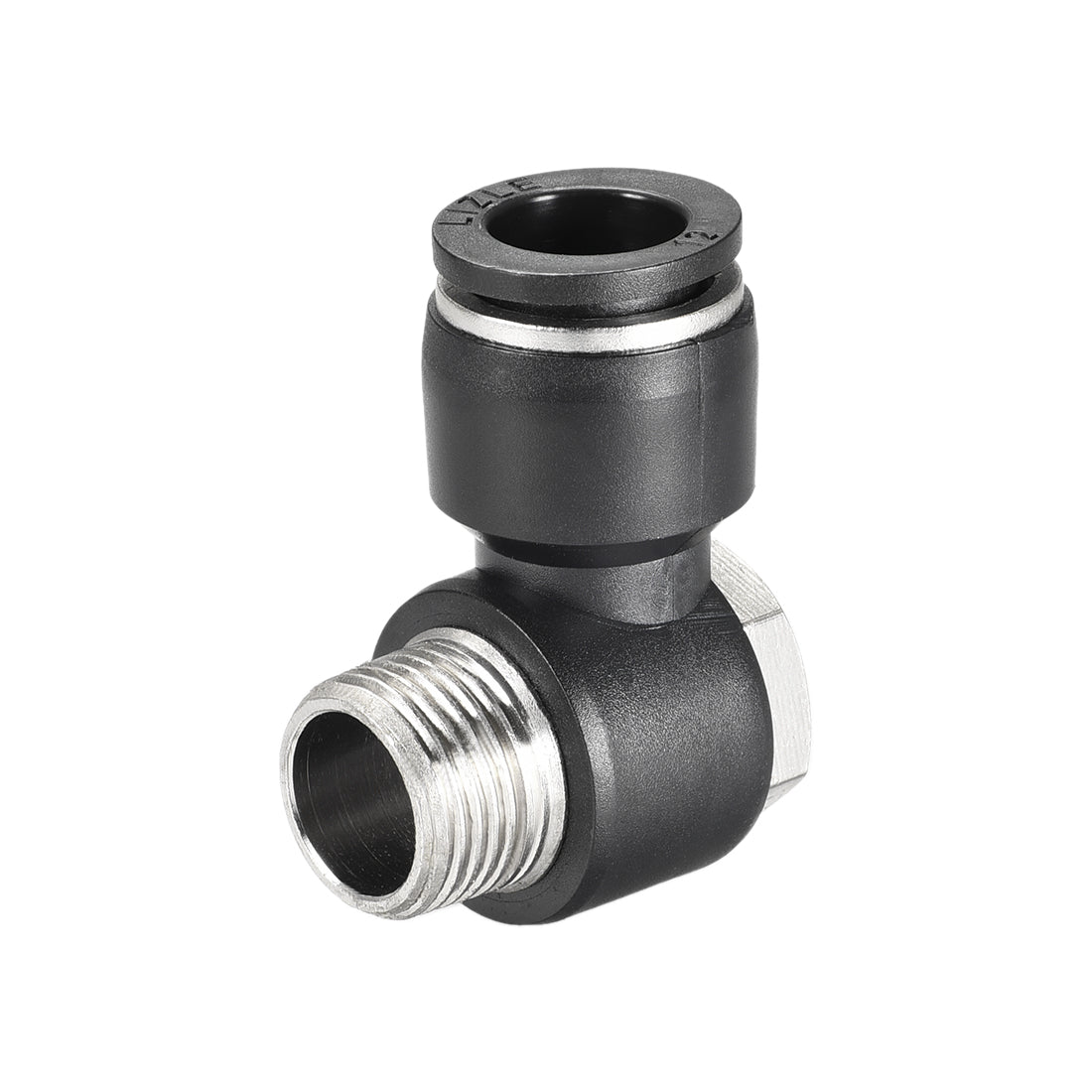 uxcell Uxcell Pneumatic Push to Connect Tube Fitting 12mm Tube to 3/8PT Male Thread Elbow