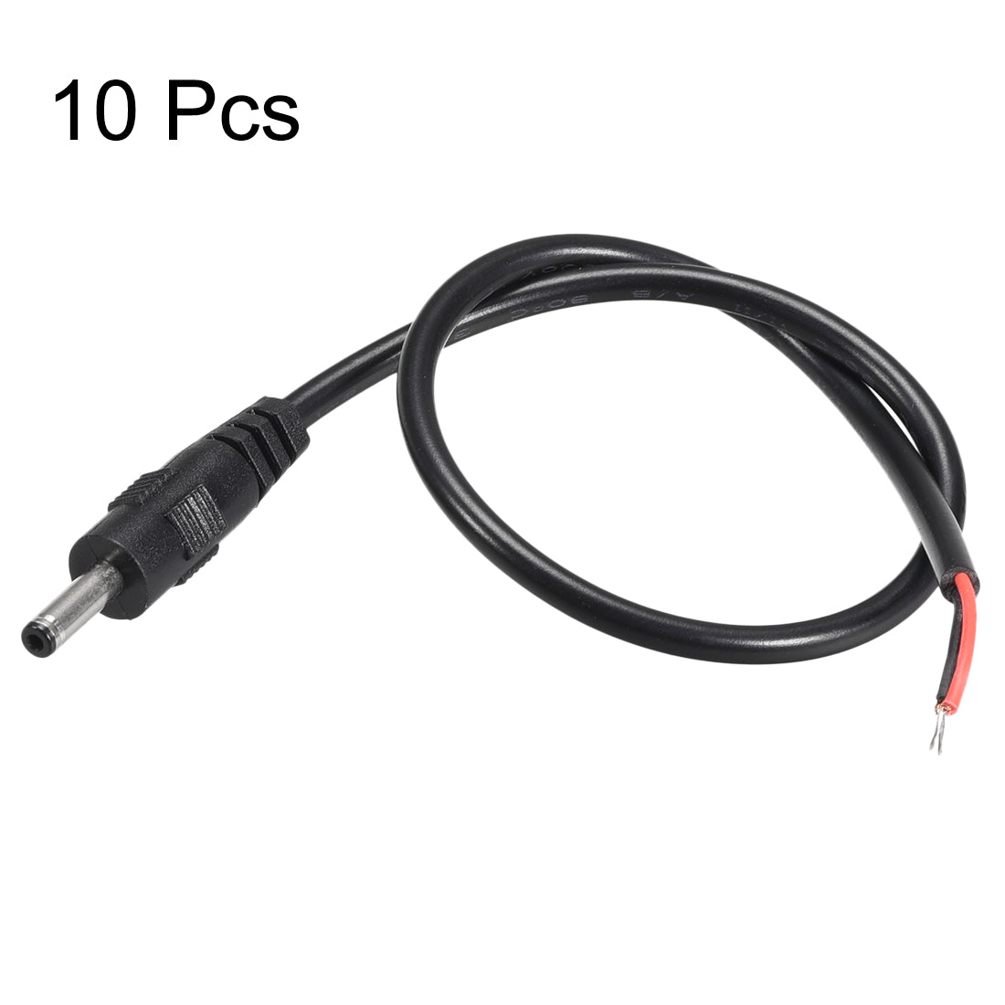 uxcell Uxcell 10pcs DC Power 3.5mm x 1.35mm 1A 30cm Barrel Male Plug Connector Pigtail