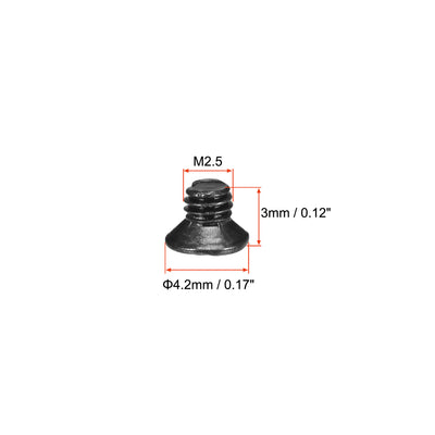Harfington Phillips Screws Fasteners Black for Laptop PC TV Fan  Switch 350pcs