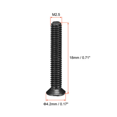 Harfington Phillips Screws Fasteners Black for Laptop PC TV Fan  Switch 350pcs