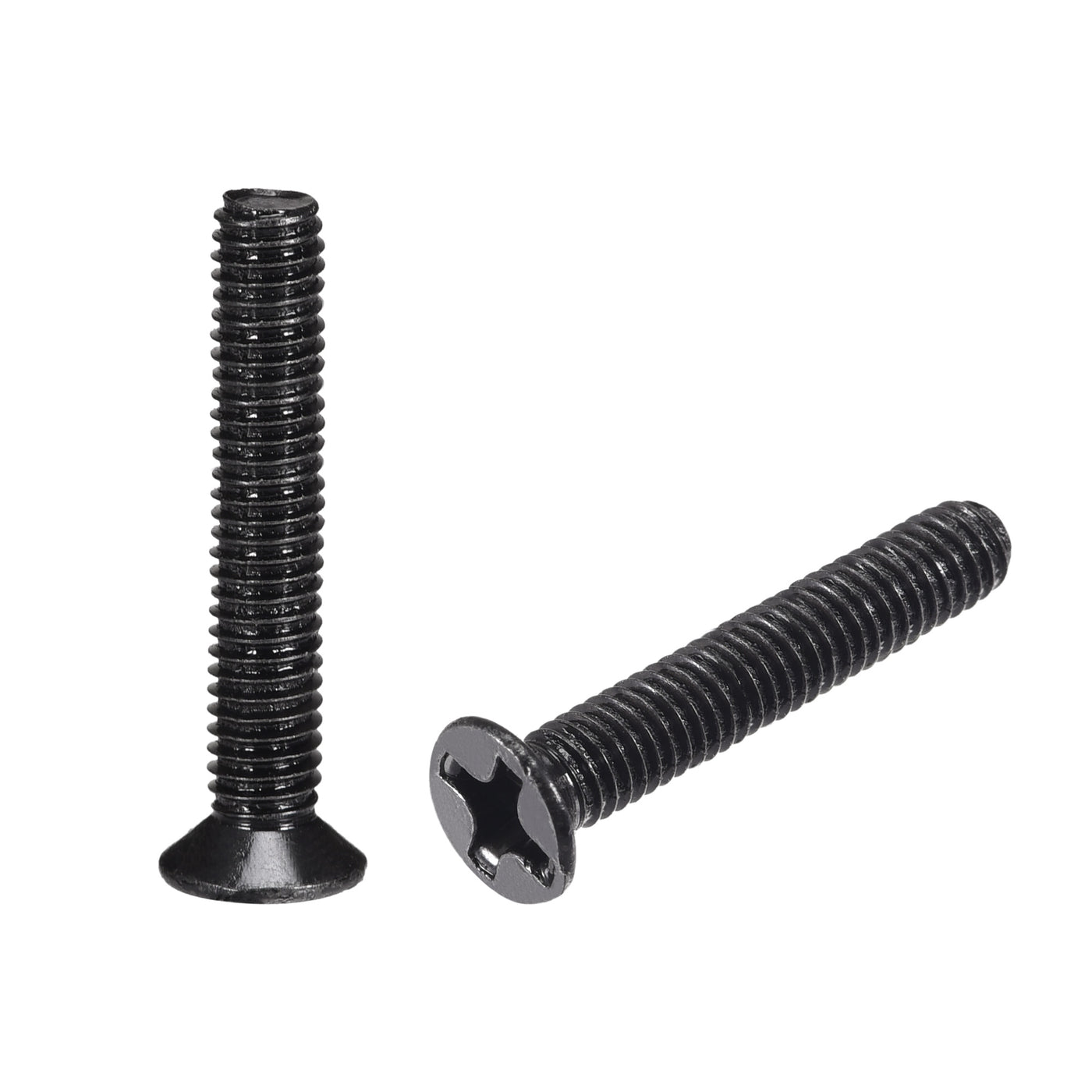 uxcell Uxcell M3 x 18mm Phillips Flat Head Screws Carbon Steel Machine Screws Black for Home Office Computer Case Appliance Equipment 50pcs