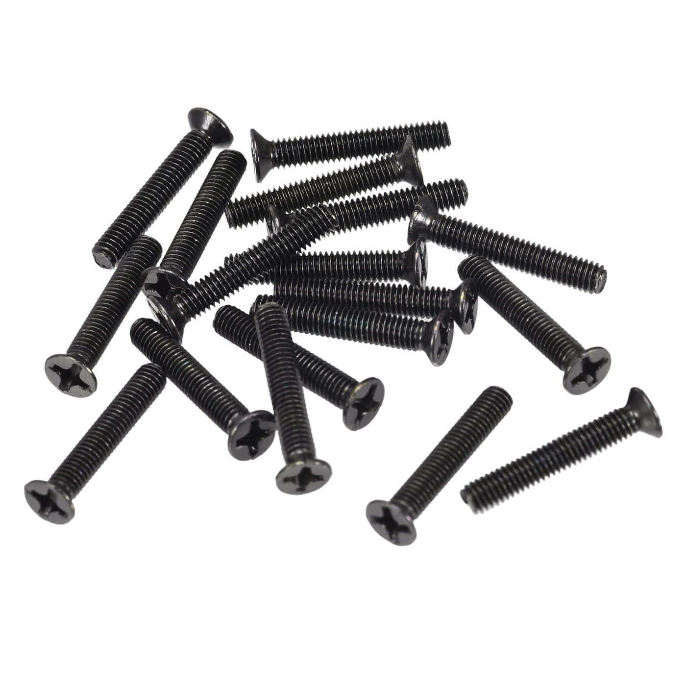 uxcell Uxcell M3 x 18mm Phillips Flat Head Screws Carbon Steel Machine Screws Black for Home Office Computer Case Appliance Equipment 50pcs