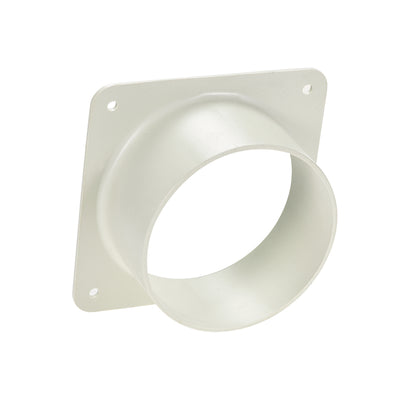 Harfington Uxcell 4Inch Duct Connector Flange ABS Plastic Air Outlet Inlet Hose Pipe Adaptor for Ventilation Equipment 2Pcs