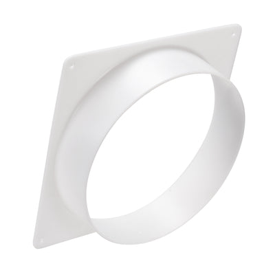 Harfington Uxcell 8Inch Duct Connector Flange ABS Plastic Air Outlet Inlet Hose Pipe Adaptor for Ventilation Equipment 2Pcs