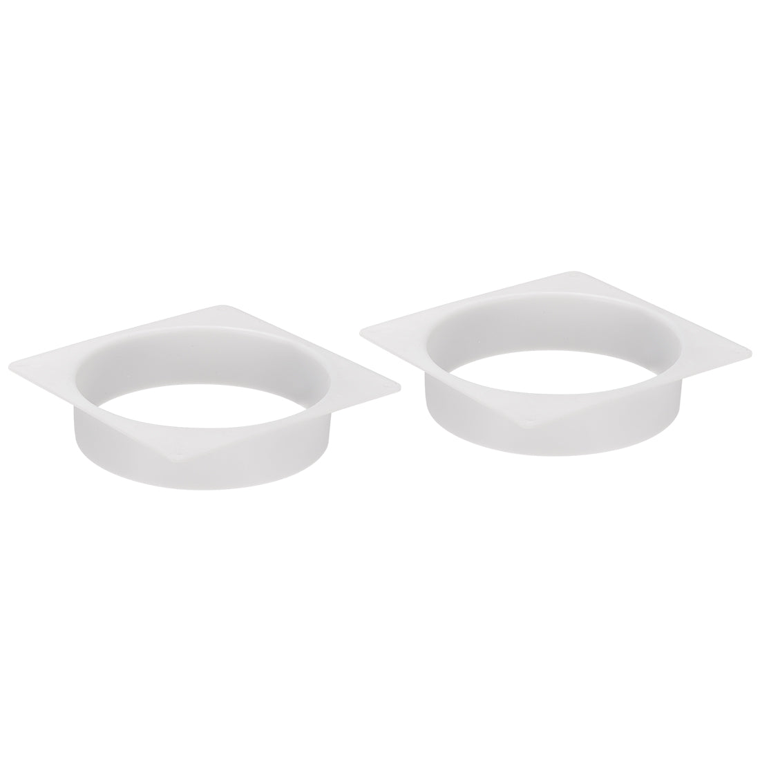 uxcell Uxcell 8Inch Duct Connector Flange ABS Plastic Air Outlet Inlet Hose Pipe Adaptor for Ventilation Equipment 2Pcs