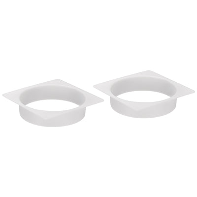 uxcell Uxcell 8Inch Duct Connector Flange ABS Plastic Air Outlet Inlet Hose Pipe Adaptor for Ventilation Equipment 2Pcs