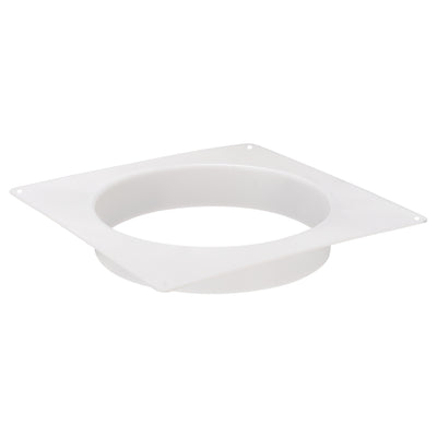 uxcell Uxcell 10Inch Duct Connector Flange ABS Plastic Air Outlet Inlet Hose Pipe Adaptor for Ventilation Equipment