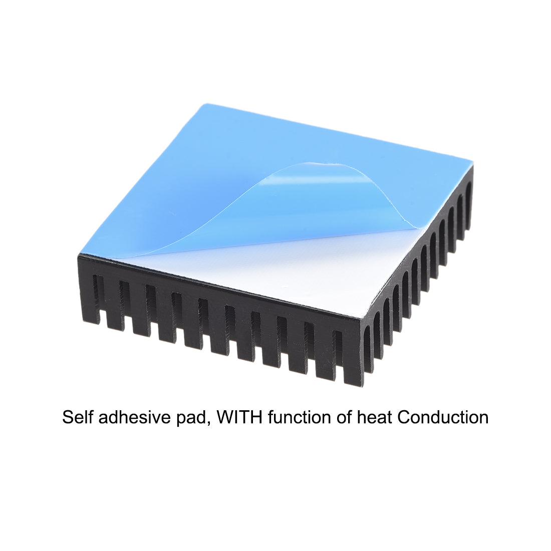 uxcell Uxcell 11x40x40mm Black Aluminum Heatsink Adhesive Thermal Pad 3D Printers