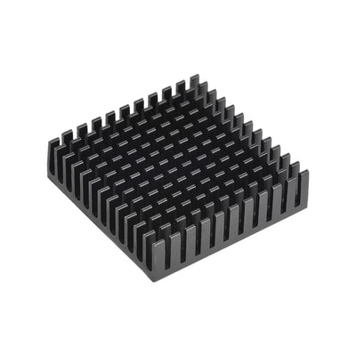 Harfington Uxcell 11x40x40mm Black Aluminum Heatsink Adhesive Thermal Pad 3D Printers