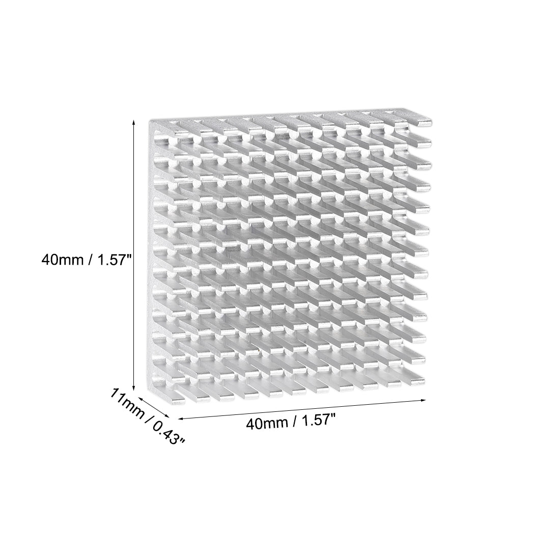 Harfington Slotted Notch Heatsink for MOS IC Chip RAM CPU Stepper Motor 3D Printer 6pcs