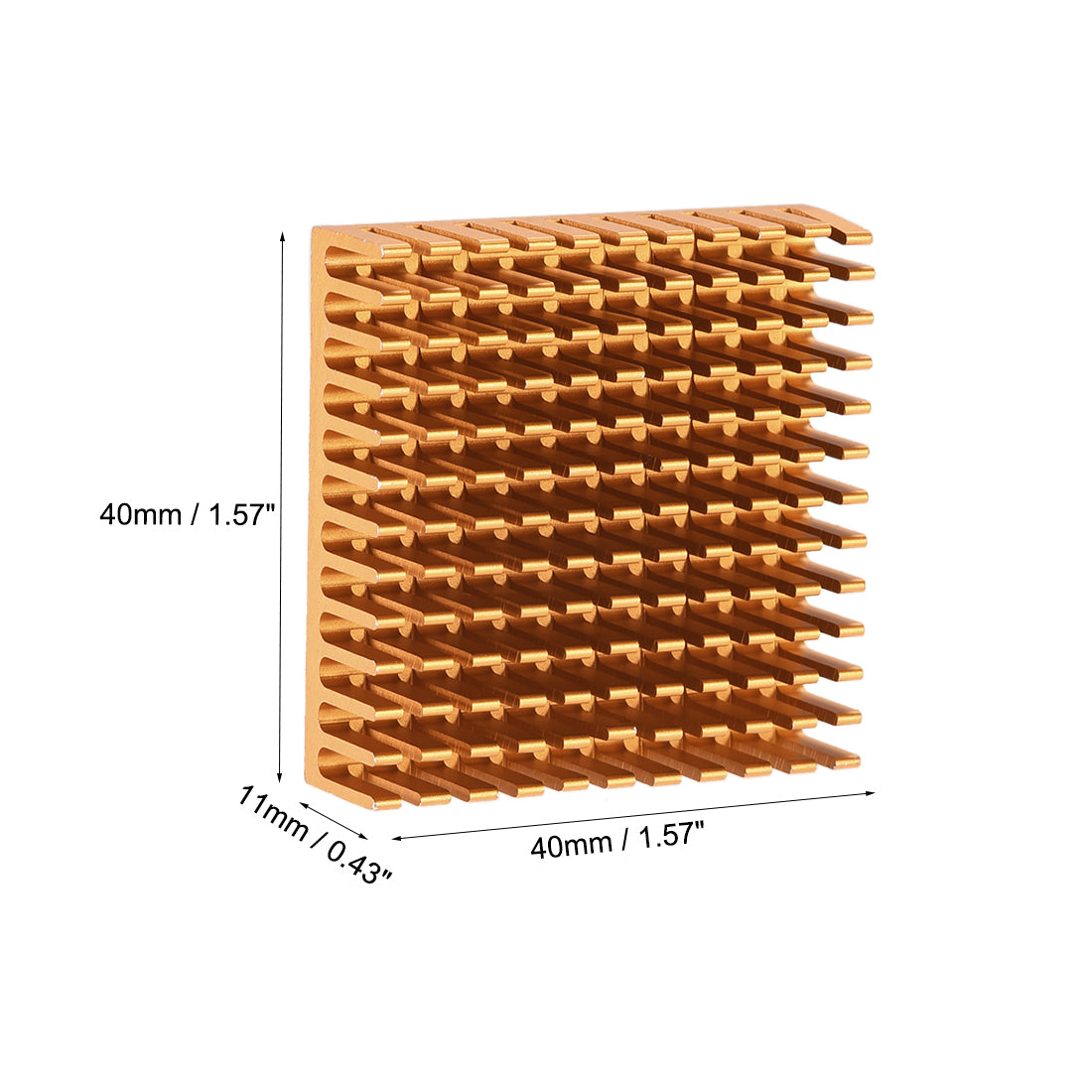 Harfington Slotted Notch Heatsink for MOS IC Chip RAM CPU Stepper Motor 3D Printer 6pcs