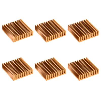 Harfington Slotted Notch Heatsink for MOS IC Chip RAM CPU Stepper Motor 3D Printer 6pcs