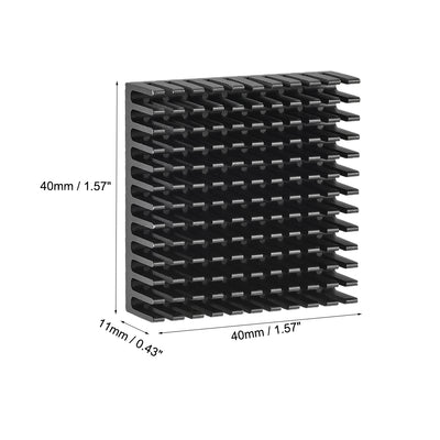 Harfington Slotted Notch Heatsink for MOS IC Chip RAM CPU Stepper Motor 3D Printer 6pcs