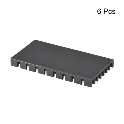 Harfington Slotted Notch Heatsink for MOS IC Chip RAM CPU Stepper Motor 3D Printer 6pcs