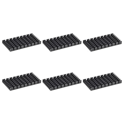 Harfington Slotted Notch Heatsink for MOS IC Chip RAM CPU Stepper Motor 3D Printer 6pcs