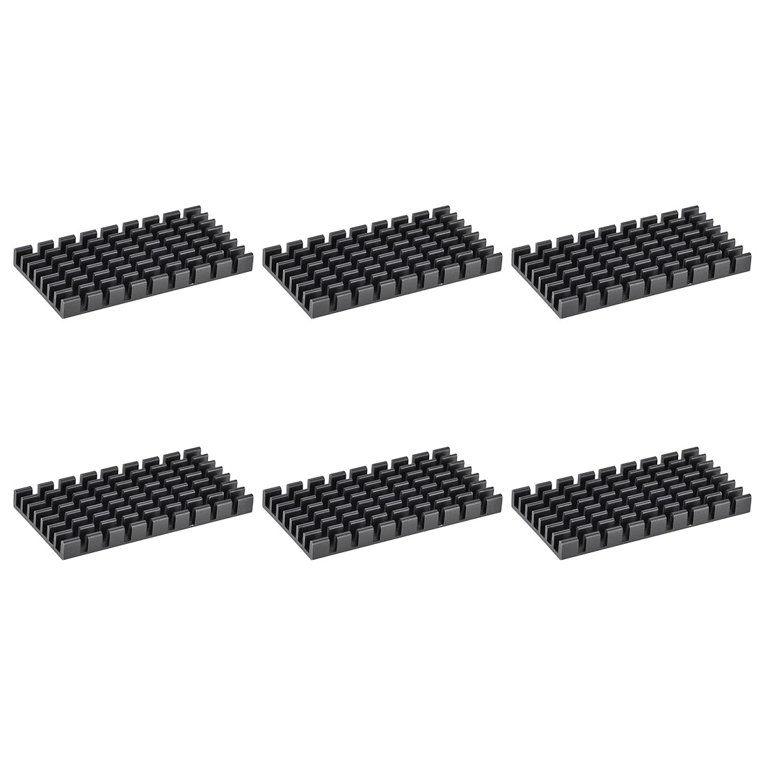 Harfington Slotted Notch Heatsink for MOS IC Chip RAM CPU Stepper Motor 3D Printer 6pcs