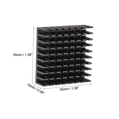 Harfington Slotted Notch Heatsink for MOS IC Chip Stepper Motor 3D Printer 2pcs