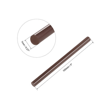 Harfington Mini Hot Glue Sticks for Glue Gun 0.27-inch x 4-inch Brown 12pcs