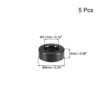 Harfington 5 Pcs Round Aluminum Standoff Column Spacer Aqua Blue for FPV Quadcopter RC Multirotors Parts DIY