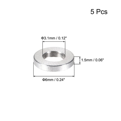 Harfington 5 Pcs Round Aluminum Standoff Column Spacer Aqua Blue for FPV Quadcopter RC Multirotors Parts DIY