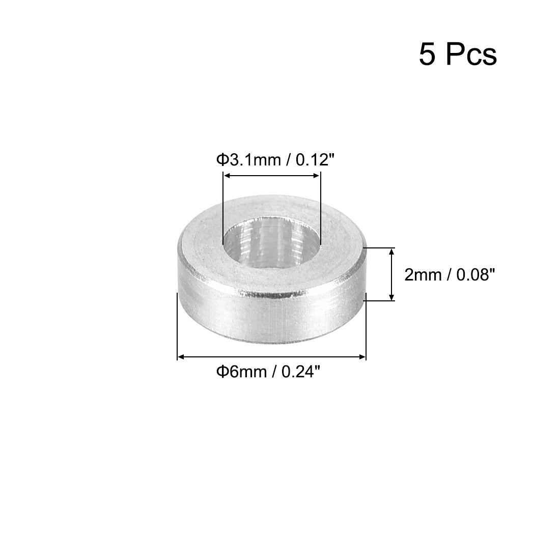 uxcell 5 Pcs Round Aluminum Standoff Column Spacer Aqua Blue for FPV Quadcopter RC Multirotors Parts DIY