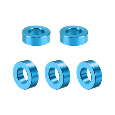 Harfington 5 Pcs Round Aluminum Standoff Column Spacer Aqua Blue for FPV Quadcopter RC Multirotors Parts DIY