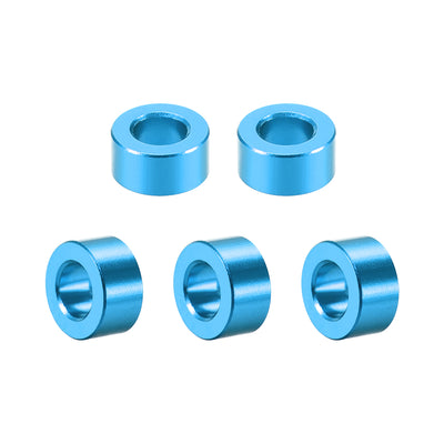 Harfington 5 Pcs Round Aluminum Standoff Column Spacer Aqua Blue for FPV Quadcopter RC Multirotors Parts DIY