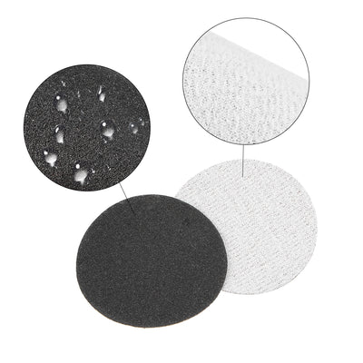 Harfington Uxcell 3" Hook and Loop Sanding Disc 180/240/320 Grit Silicon Carbide Wet/Dry 30Pcs