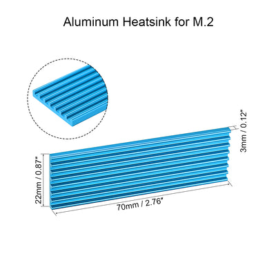 Harfington E Shape Aluminum Heatsink for M.2 SSD