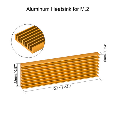 Harfington E Shape Aluminum Heatsink for M.2 SSD