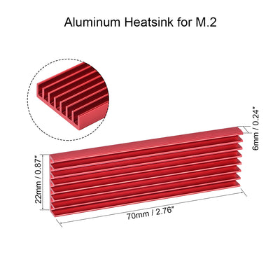Harfington E Shape Aluminum Heatsink for M.2 SSD