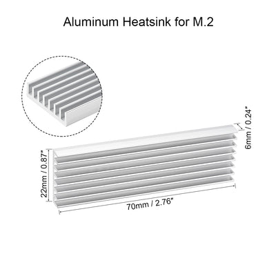 Harfington E Shape Aluminum Heatsink for M.2 SSD
