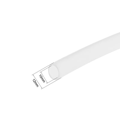 Harfington Silicone Tube, 10mm ID x 12mm OD 1.5m/5ft  Tubing Clear