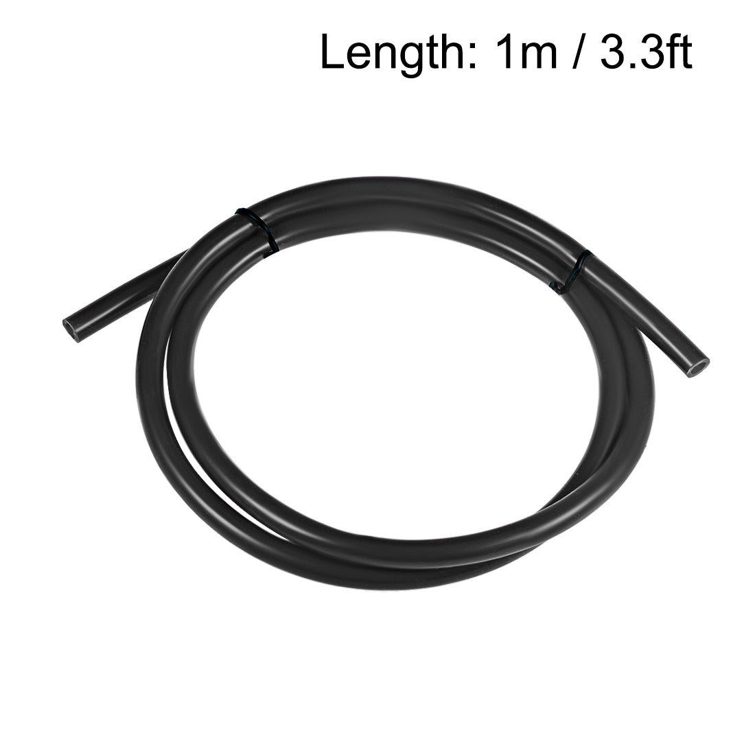 uxcell Uxcell Silicone Tube, 3/16 inch ID x 5/16 inch OD 1m/3.3ft Tubing Black