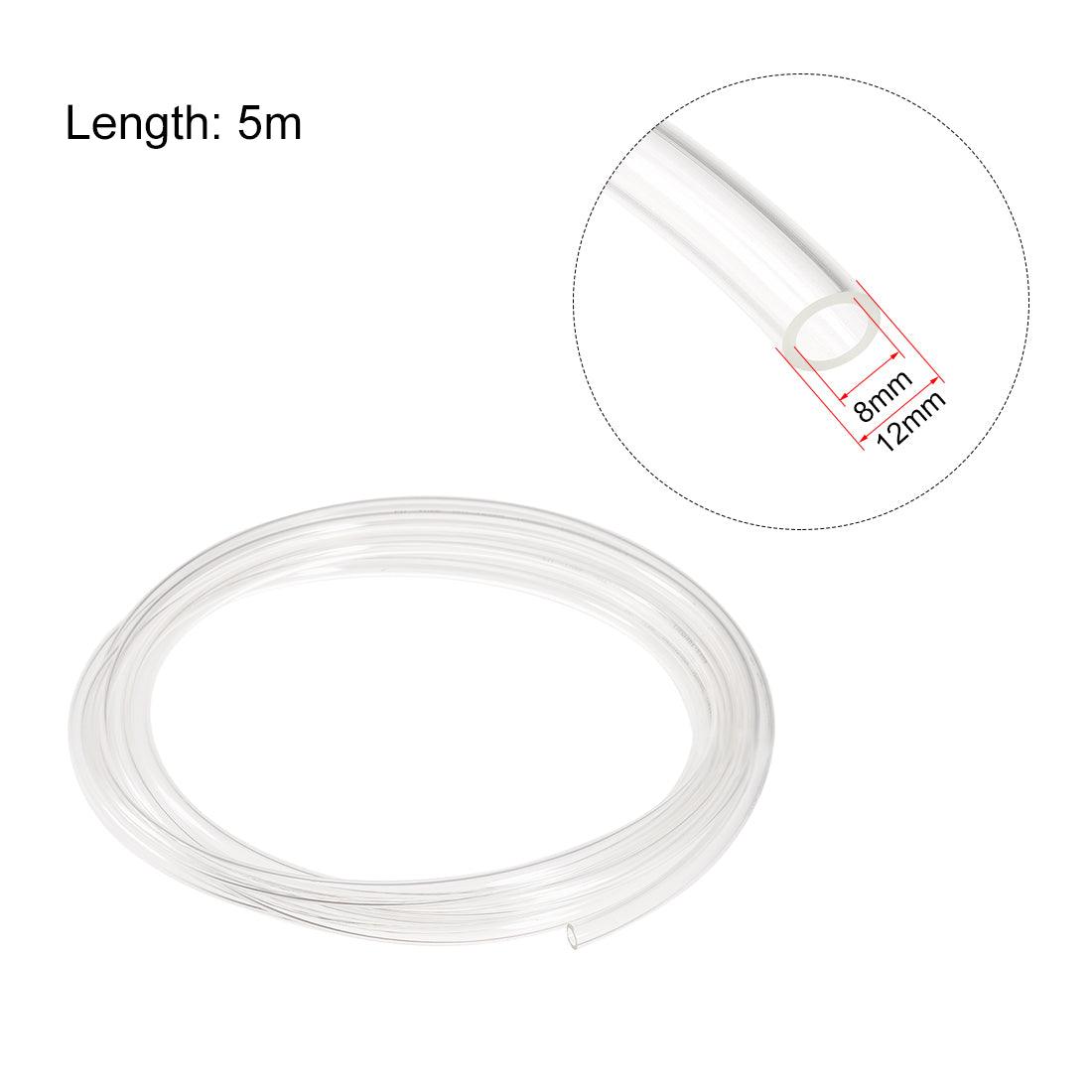 Harfington PU Air Tubing Pipe Hose for Air Line Tube Fluid Transfer Pneumatic Tubing