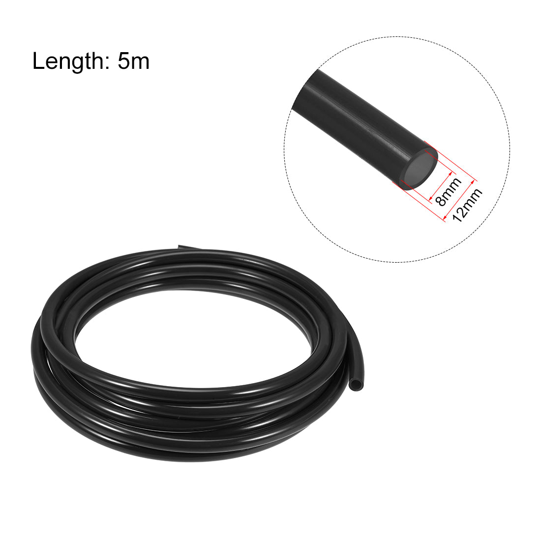 Harfington PU Air Tubing Pipe Hose for Air Line Tube Fluid Transfer Pneumatic Tubing