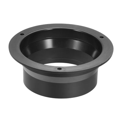 uxcell Uxcell Black Duct Connector Cone Flange ABS Plastic Air Outlet Inlet Adaptor for 3.94Inch Dia Hose