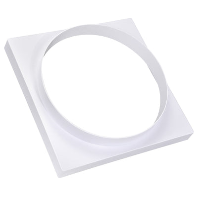 Harfington Uxcell Square Air Vent Duct Connector Flange, 330x330mm, Fitting 300mm ID Ducting, Ducts Mounting Plate, for Heating Cooling Ventilation System