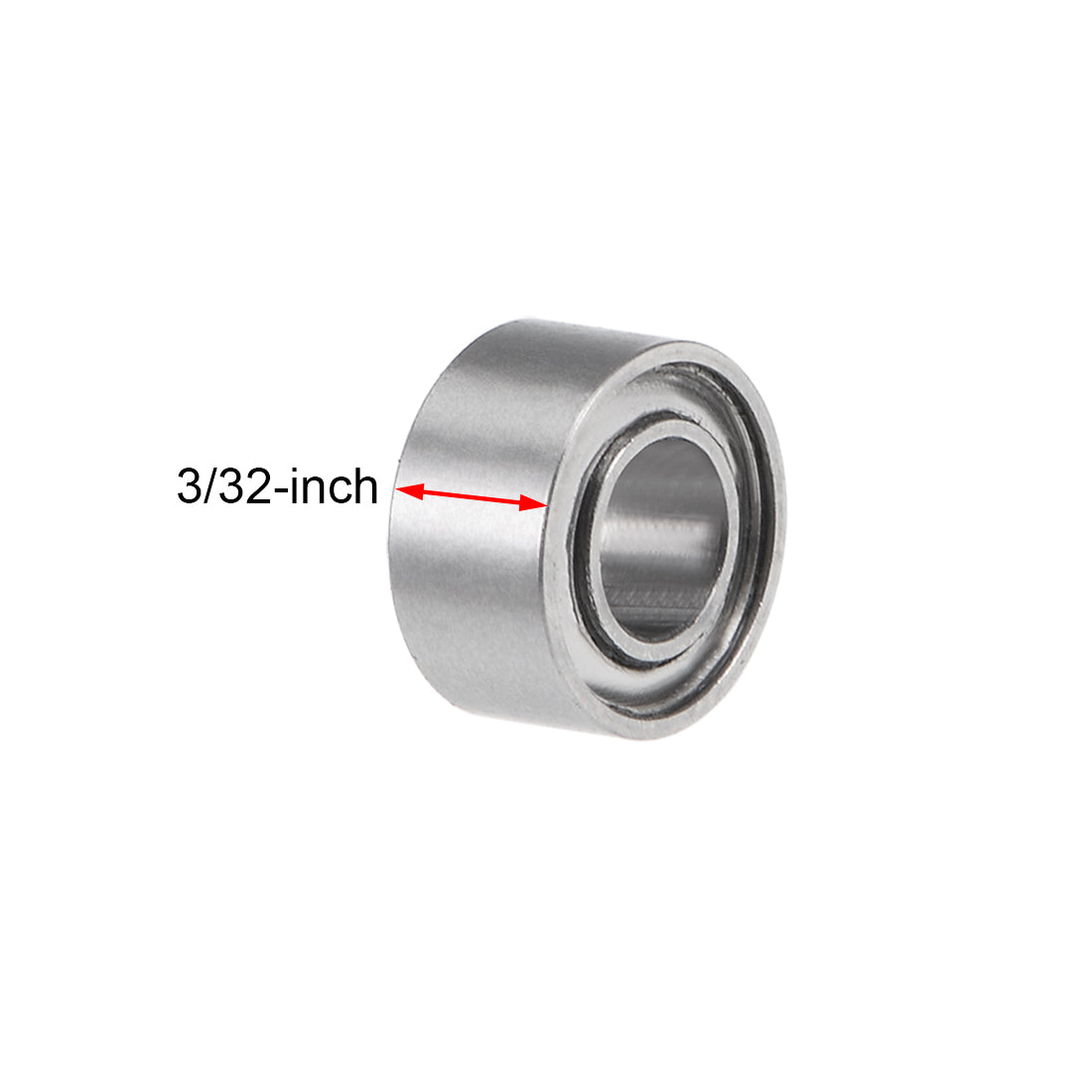 uxcell Uxcell R133ZZ Ball Bearings 3/32x3/16x3/32" Double Shielded Chrome Steel P6 10pcs