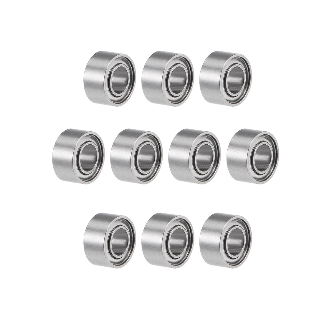 uxcell Uxcell R133ZZ Ball Bearings 3/32x3/16x3/32" Double Shielded Chrome Steel P6 10pcs