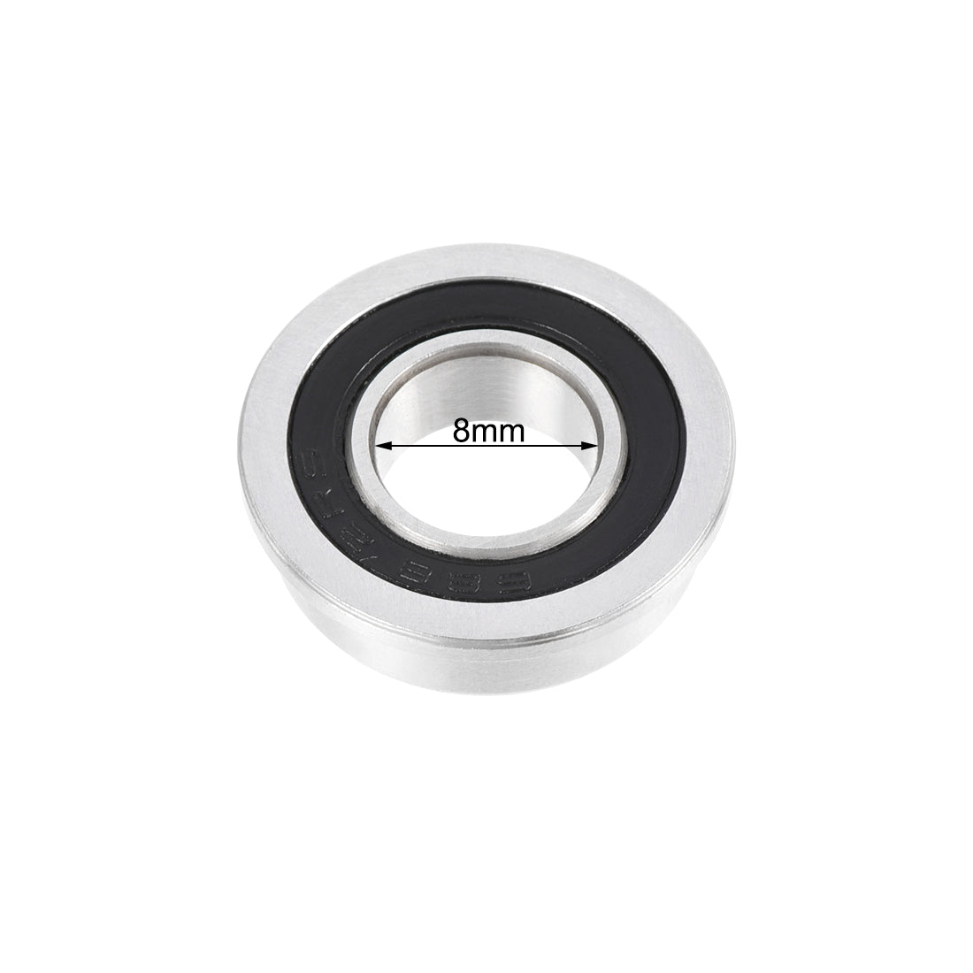 uxcell Uxcell F688-2RS Flange Ball Bearing 8mmx16mmx5mm Double Sealed Bearing 10 Pcs