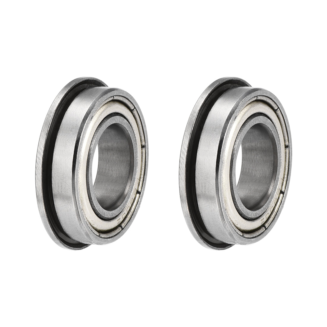 uxcell Uxcell F6800zz Flange Ball Bearing 10x19x5mm ABEC-3 Chrome Steel Bearings 2pcs