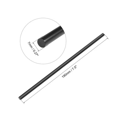 Harfington Mini Hot Glue Gun Sticks 7.5-inch x 0.27-inch for Glue Guns, Black 10pcs